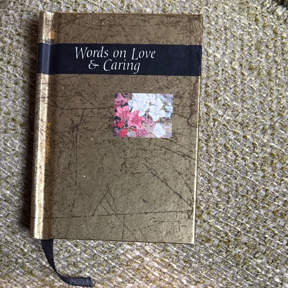 Words on Love & Caring Hardcover Book gifting get well